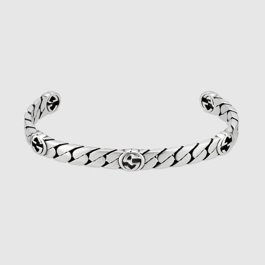 Double Gucci Interlocking Gucci Cuff Bracelet