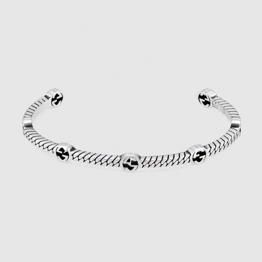 Double Gucci Thin Interlocking Gucci Bracelet
