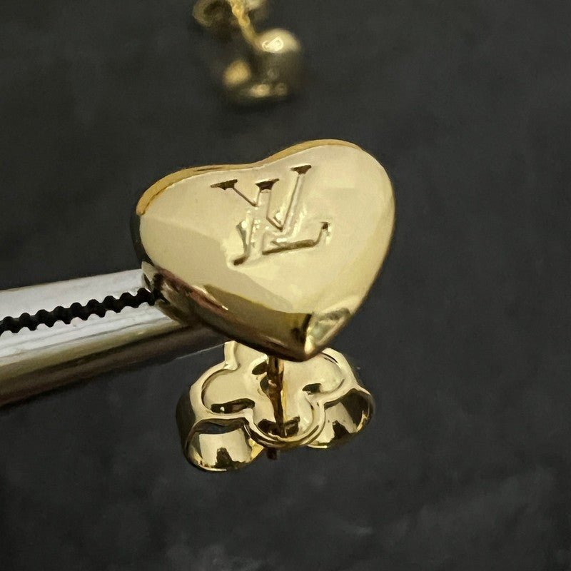 Louis Vuitton Heart 18K Gold Earrings